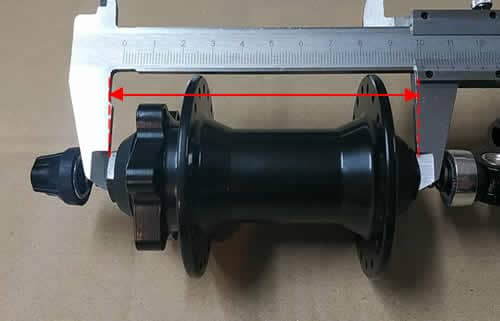 измерения оси электровелосипеда