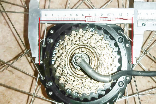 измерение радиуса мотора бафанг