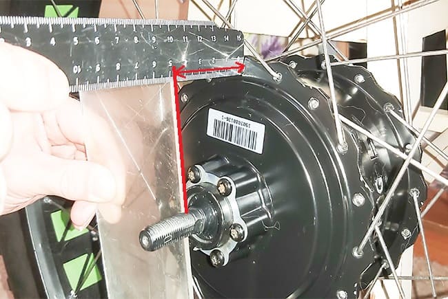 измерения мотора для электровелосипеда