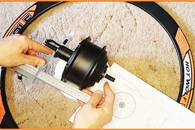 Заспицевать мотор колесо в обод