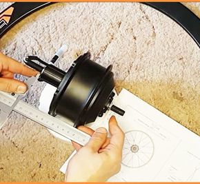 Этап 2 заспицовка мотора в обод