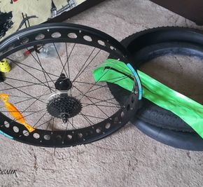 Как заспицевать мотор в обод фэтбайка