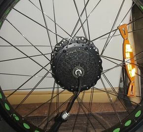 Как заспицевать мотор в обод фэтбайка